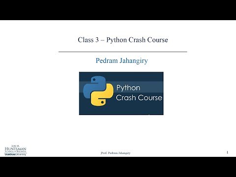 Python Crash course Part 1 Installation