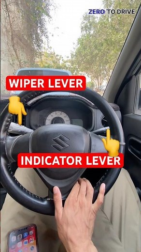 Day 7 Driving Lesson | Steering Wheel Levers Explained | Indicator & Wiper Basics for Beginners
