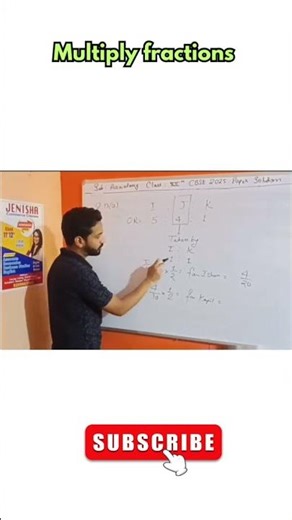 How to multiply Fractions | Class 12th Accountancy #accounts