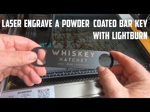 Laser Engraving a Powder Coated Bar Key Bottle Opener