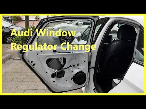 Window get stuck? Audi Window Regulator Change without removing window frame structure