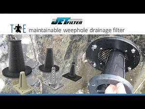 JETFilter - The maintainable weep hole drainage filter