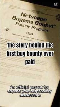 The story behind the first bug bounty ever paid #news #bughunting #bugbounty #openbugbounty