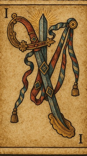 ⚠️ The most dangerous card in the Spanish Deck: Ace of Swords. Did you get it?