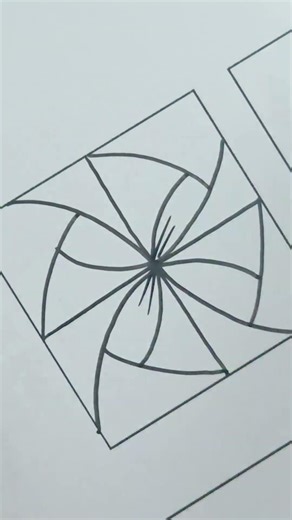 Zentangle Pattern Jazz E Flower | Easy Zentangle Pattern #shorts