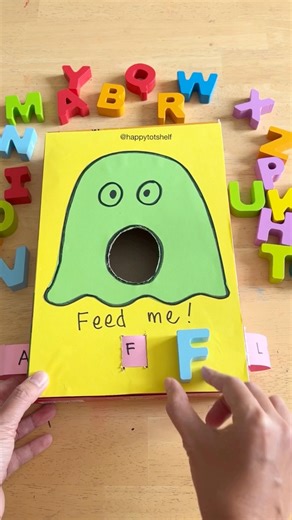 518K views · 3.6K reactions |  Turn ABC learning into a fun, interactive game with our Feed the Monster Letter Matching Toy! For 2-4 year olds: Start with uppercase to uppercase letter matching. For 4-6 year olds: Challenge them with uppercase to lowercase letter matching.⭐️ Perfect for ages 2 to 6! #preschoolactivities #earlylearning #HandsOnLearning #preschoollearning | Happy Tot Shelf - Raising Happy Learners | Facebook