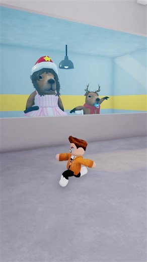 Jumpscare escape capybara's Obby Roblox escape #roblox # shorts