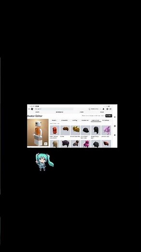 tutorial of how to do the double hair on roblox (fast edit ✌️😭) #roblox #hair