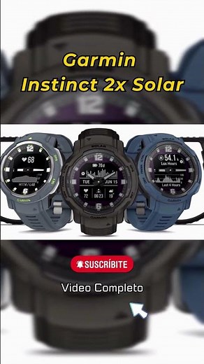 Smartwatch Garmin Instinct 2X Solar. CARGA SOLAR y monitores de salud INTELIGENTES