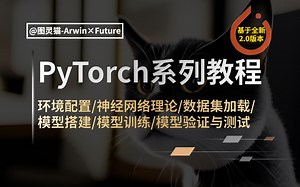 付费级制作！超系统的PyTorch2.0深度学习快速入门教程，理论与实战紧密结合！-机器学习/计算机视觉/神经网络/人工智能