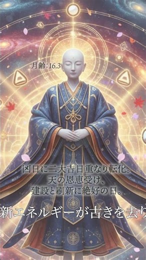【2025年10月8日】凶日に二大吉日重なり転化。天の恩恵受け、建設と刷新に絶好の日。 #今日から開運 #今日の運勢 #今日から開運 #今日の運勢