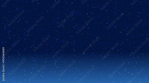 夜の星空とキラキラするグラデーション背景 ループ素材