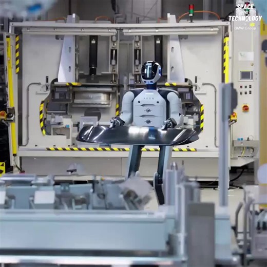 BMW Group Has Deployed A Humanoid Robot Called Aeon (Developed By Hexagon Robotics) In Its German Car Production Factories For The First Time.