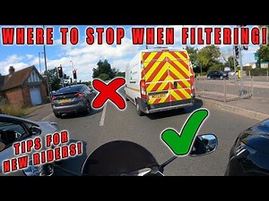 Motorcycle Filtering | Where to stop! Tips For New Riders!