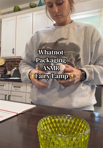 This little cutie fairy lamp! • • • #whatnot #whatnotapp #packingorders #fairylamp @LollysLittleCottage