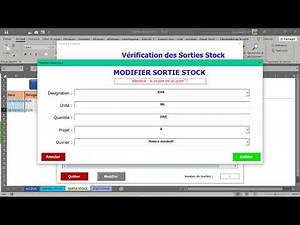 Application Excel pour la gestion de stock (Méthode FIFO)