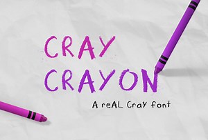 Cray Crayon Font, a Font by Lewis Creative