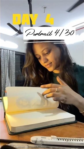 Day 4 of 30 days portrait challenge 🌷#artchallenge #pencilportrait #charcoaldrawing