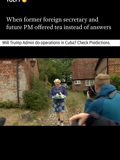 When Boris Johnson offered tea instead of answers to the press. #foryou #history #british #uk