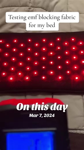 #onthisday I love @defendershield! I sleep so much better knowing I am protected by their light weight material while I sleep. Mold toxicity made me super sensitive to emfs. Sleep is so important that I have two scarves sewn together to make a sheet to cover me while sleeping. #emfs #defendershield #moldtoxicity #protection