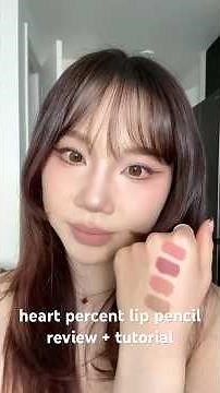 Heart Percent Dote On Mood Lip Pencil try-on and review 💕 #heartpercent #lippencil