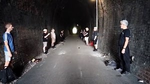 27K views · 1.2K reactions | The Spooky Men decide to test out the acoustics of a secretly famous tunnel at Thrutch Gorge...we had to send all the people out because they were spoiling the acoustics! | The Spooky Men's Chorale | Facebook