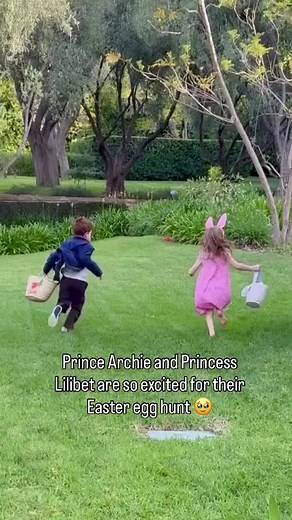 Meghan, Duchess of Sussex, shared a sweet glimpse into her family’s Easter celebrations, with Archie, 6, and Lili, 4, enjoying a magical egg hunt in their expansive Montecito backyard. “Happy Easter!” Meghan wrote in the caption 🐣 #meghanmarkle #princeharry 📽️: meghan