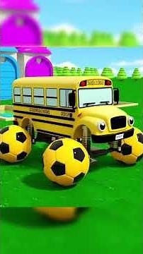 Football Wheels on the School Bus - Nursery Rhymes
