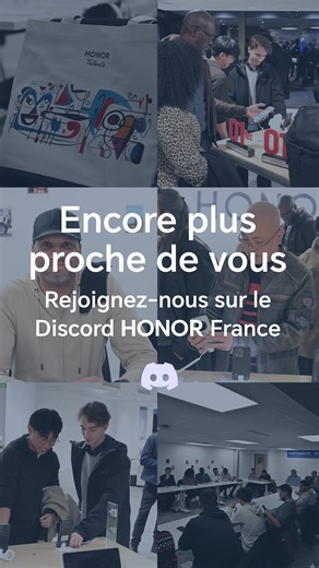 La communauté HONOR France est sur Discord 💙 Rejoignez nous ! 👉 Lien en description #HONOR #HONORFrance #HONORCommunity