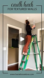 Kera Jeffers | DIY Home & Interior Design | Phoenix, AZ on Instagram: "FAQ: Why do you run caulk along the ceiling before painting? A: It gives a straight cut line!!! Try this caulk hack on your next painting project and let me know what you think!!"