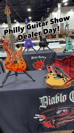 Philadelphia guitar show dealer day Diablo Guitars #guitarshow #vintageguitars #philly | Parker Lundgren