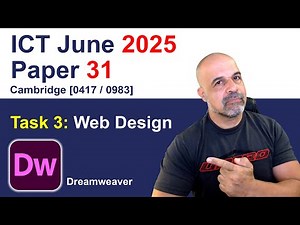 2025 June Paper 31, Tasks 3 & 4 Cambridge 0417 /0983 ICT [IGCSE]