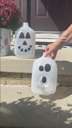 Ghost Milk Jug Craft