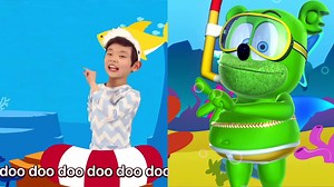 BABY SHARK X GUMMY SHARK!!!! WHO'S MORE SHARKTASTIC!?!?!?! LISTEN WITH HEADPHONES-- EACH EAR IS A DIFFERENT SONG!!!!! 🎧 LISTEN TO THE WHOLE MASHUP!!!! 👉 bit.ly/BABYSHARKXGUMMYSHARK | Gummibär The Gummy Bear