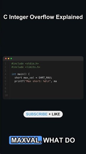 C numbers can actually go negative when they go too high 🤯