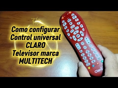 Code for MULTITECH brand TV. Claro universal remote control.