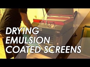 How to Dry Screen Printing Emulsion Coated Screens