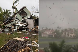 Moment tornado rips through Florida leaving dozens of homes destroyed