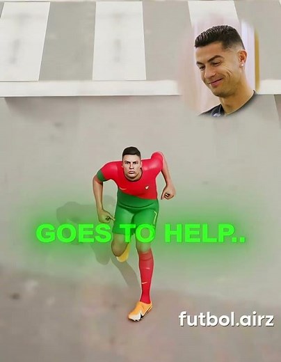 Ronaldo & Messi Sprinting From a Falling Meteor!