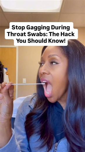 Dr. Jen Caudle on Instagram: "Stop Gagging During Throat Swabs! Trust me when I say this hack will save you (and your doctor!) and let me know if this works for you!! #throatswab #throatculture #sick"
