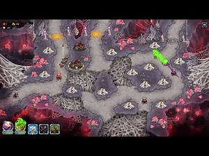 Breeding Chamber Iron Challenge impossible walkthrough - Spiders 2 - Kingdom Rush Alliance