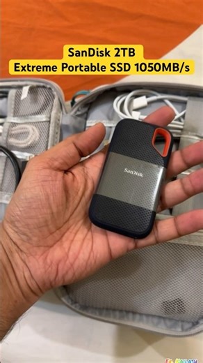 SanDisk 2TB Extreme Portable SSD 1050MB/s ,Type C Smartphone Compatible,5Y Warranty,Usb,External SSD