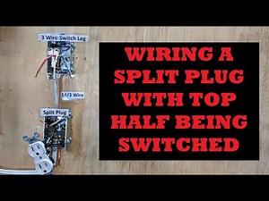 Split Plug Explained And Wired With Top Half Switched!