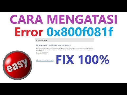 ✔ Cara Mengatasi Error 0x800f081f di WIndows 10