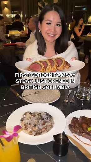 FIRST GORDON RAMSAY STEAK JUST OPENED IN BRITISH COLUMBIA! Located inside the River Rock Casino Resort, @gordonramsaysteak interior really is luxurious and stunning. You can expect the iconic dishes that Gordon Ramsay has made famous: beef Wellington, mushroom risotto and sticky toffee pudding. My favourite dishes was the 22 oz bone in rib eye , Brussel sprouts, mac and cheese and sticky toffee pudding. #richmond#richmondbc#gordonramsay#gordonramsaysteak#vancouverfood#yvrfood#yvrfoodie#steakhous