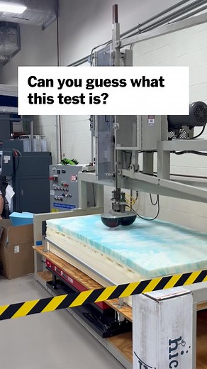 We took a factory tour! Because we're nerds. And we take product journalism very seriously. Can you guess what is being tested here? See which *redacted* our experts recommend: https://nyti.ms/4rhfsZh | Wirecutter