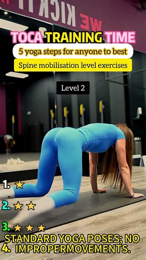 1.2.3 level exercises for spine and mobilisation #yoga #yogapractice #yogalife #yogaeveryday
