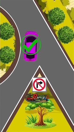 No Right Turn sign | #drivingtips #drivinglesson #foryou #drivingschool #beginnerdriver