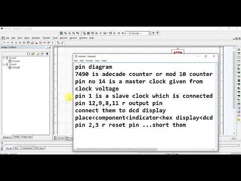 experiment on decade counter ic 74LS90 or mod 10 0r asynchronous using multisim