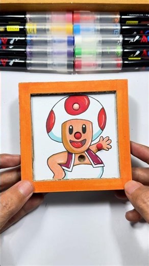 Craft Ideas Toad The Super Mario Galaxy Movie Cardboard Pinball Game #supermariogalaxy #diy